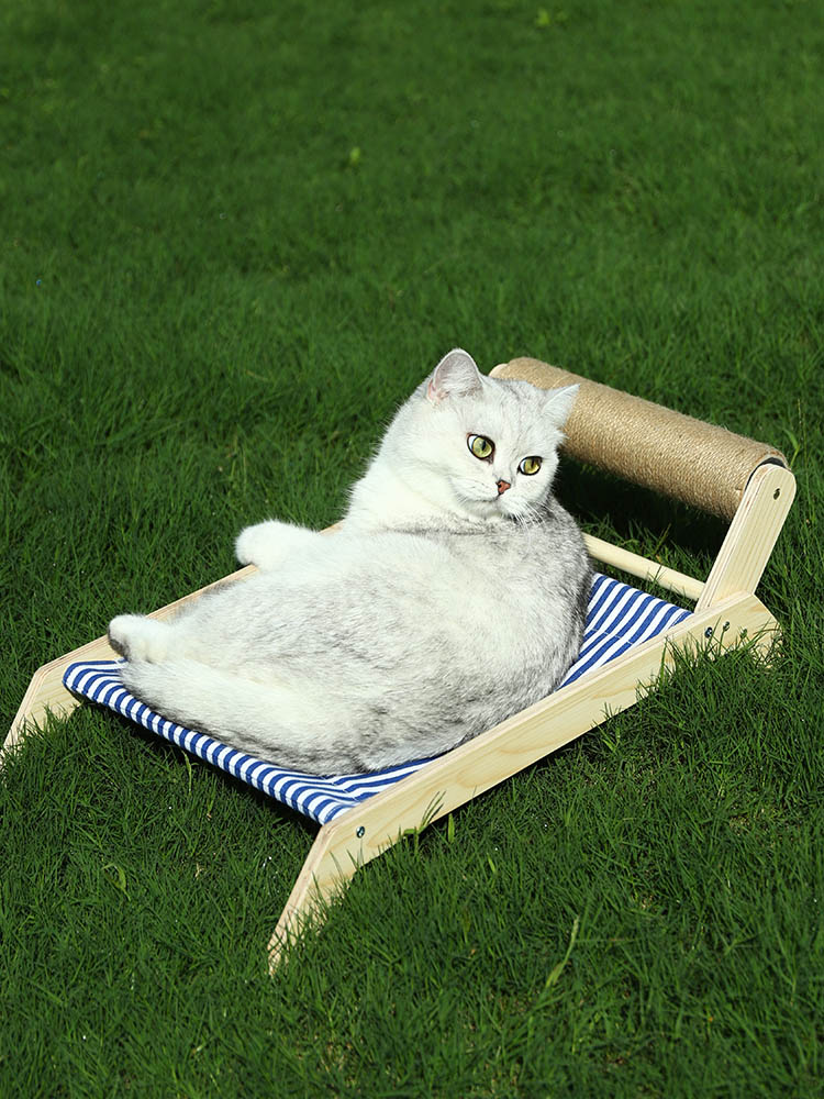 Complete Cat Delight: Frame Bed Roller Scratching Post