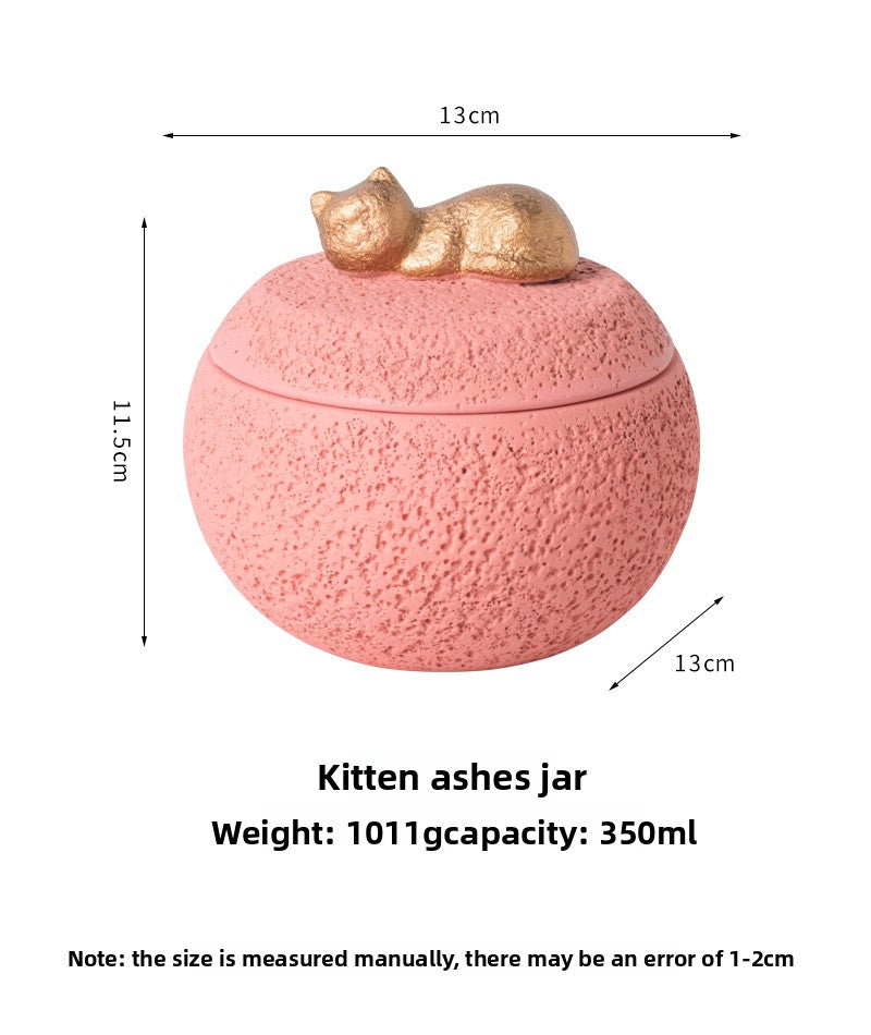 Pet Funeral Urn for Cats Dogs Cremation Memorial Box with Engraving Plate for Ashes Keepsake Aftercare Pet Loss Gift