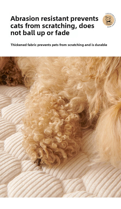 Premium Thickened Pet Sofa Cushion Non-Slip Dog Bed Cat Bed Washable Anti Scratch Furniture Protector for Large Medium Dogs Cats