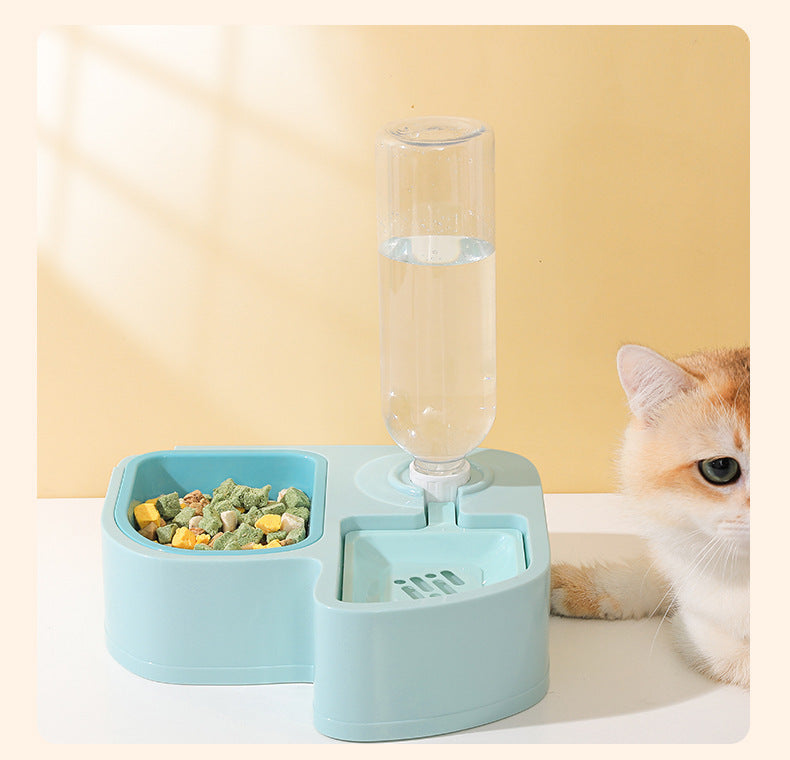 New Cat Food Set: Auto Feeding Bowl Drinking Device & Neck Protection Wholesale