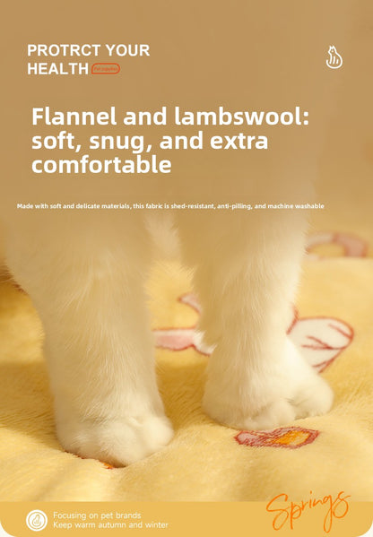 Electric Heating Pad for Cats and Dogs Waterproof Pet Warmer Mat Thermostat Control Ultra Soft Fleece Winter Bed for Puppy Kitten