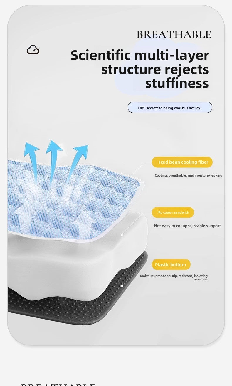 Dog Cat Ice Silk Summer Cooling Sleeping Mat for Pets Comfort