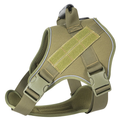 Tactical Dog Harness Quick Release No Pull Pet Vest for Medium Large Dogs German Shepherd Golden Retriever Training with Leash