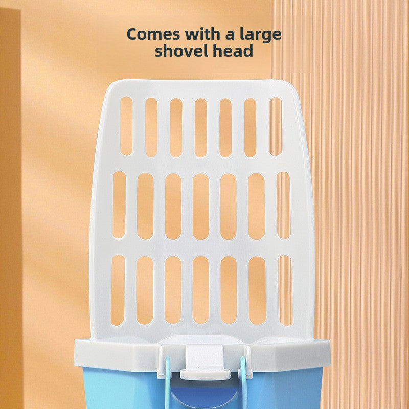 Pet Large Capacity All-In-One Cat Litter Scoop Waste Bin Scoop Storage Box Multi-Functional Pet Supplies Cleaning Tool