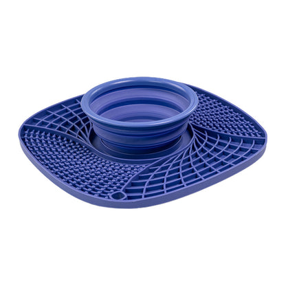 Premium Silicone Slow Feeder Bowl for Dogs and Cats Anti Choke Anti Spill Food Mat with Non Slip Bottom for Messy Eaters