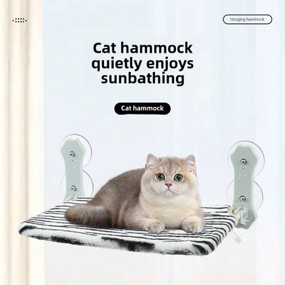 Pet Cat Hammock Suction Cup Foldable Cat Bed Winter Thickened Pet Nest