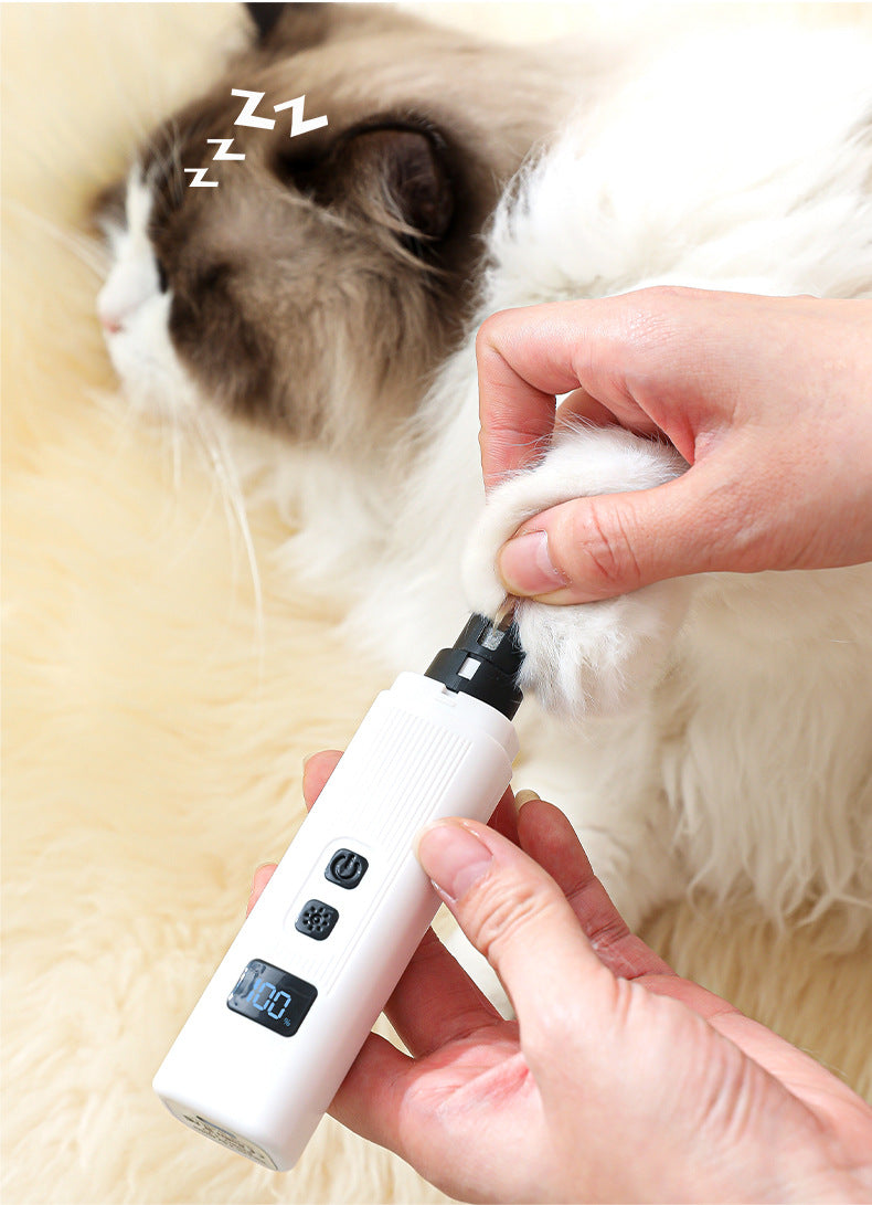Pet Nail Grinder Clipper with Light for Dogs Cats