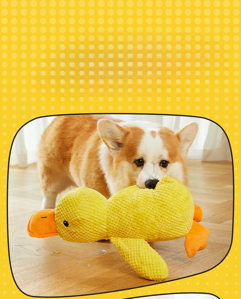 Dog Puppy Plush Doll Relieving Stuffy Self Hi Sound Bite Resistant Toy