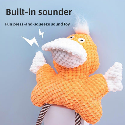 Indestructible Plush Dog Toy for SelfEntertainment Durable Chew Sound Pet Supplies