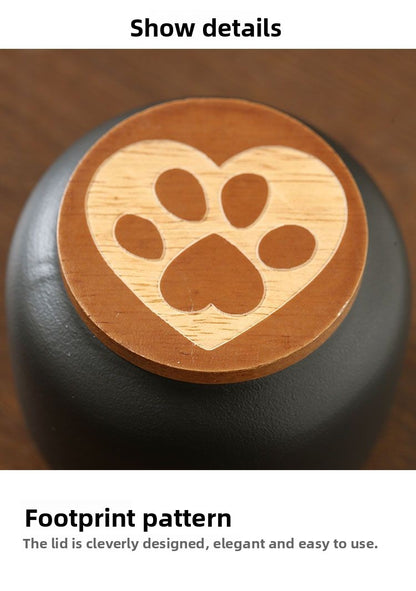 Urne funéraire en céramique gravable pour animaux de compagnie, boîte souvenir scellée et étanche à l'humidité, articles funéraires pour animaux de compagnie 