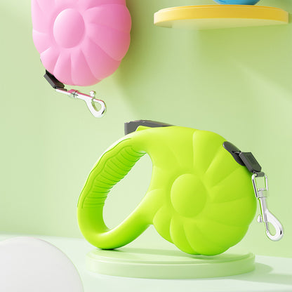 Pumpkin 5M Auto Retractable Explosion Proof Dog Leash for Small Medium Dog Walking