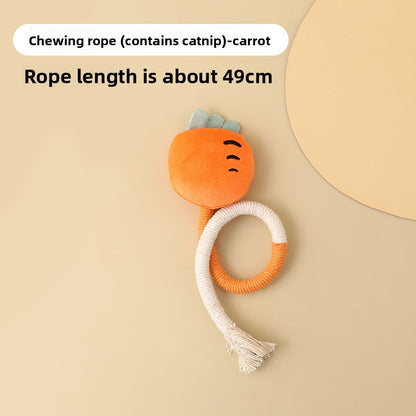 Cat Self-Entertainment Chew Rope Teeth Cleaning Artifact