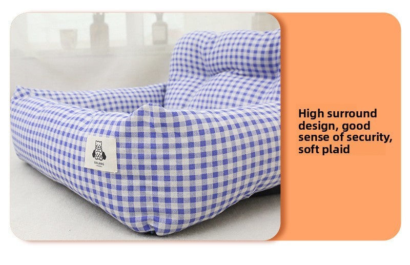 Heavy Duty Waterproof Dog Car Seat Cover Non Slip Pet Bed Mat with Safety Belt for Cars Trucks and SUVs Washable Travel Cushion for Dogs and Cats