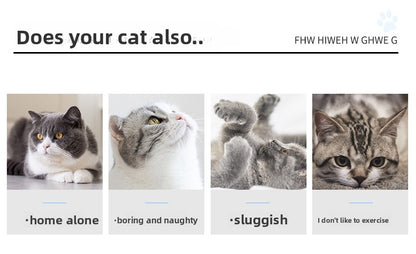 Cat Turntable Puzzle Play Plate Featuring Shadowless Mouse Toy