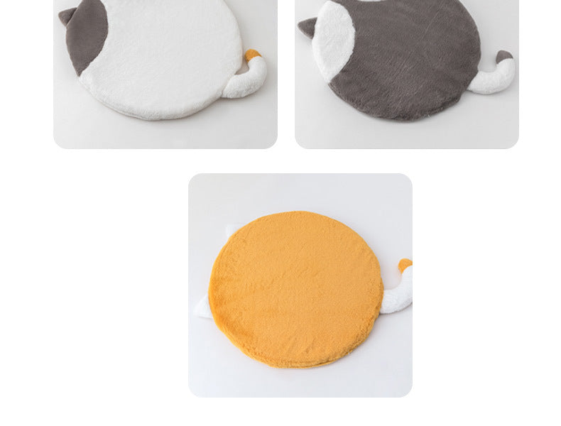 Pet Cartoon Cat Mat Breathable Antibacterial Oxygen Fiber Removable Washable All Seasons Durable Bite-proof Dog Bed Plush Mat