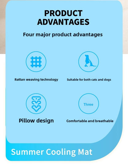 All Season Universal Pet Cooling Mat Bed Cushion for Bichon Dog Cat Summer