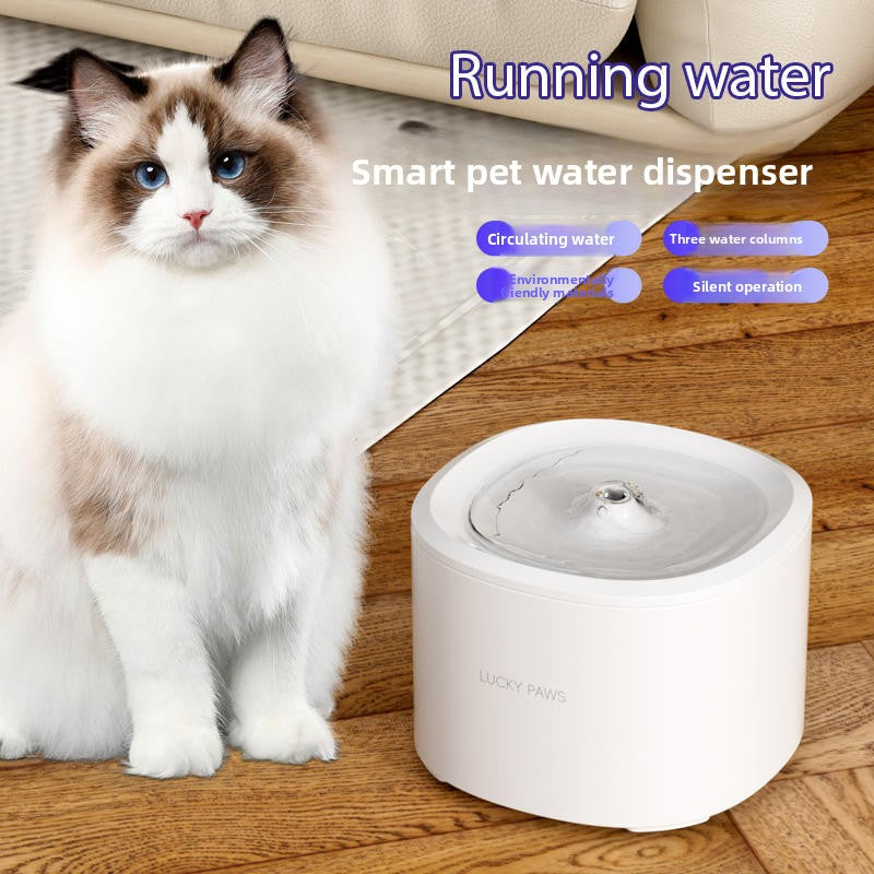 Upgraded Cat Water Fountain Automatic Flowing Water Dispenser with 3 Filters for Cats Dogs and Small Pets Plug in USB Pet Supplies