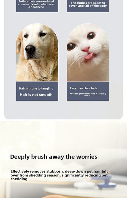 Gentle Needle Comb for Cats and Dogs Premium Pet Hair Brush to Remove Loose Hair and Reduce Shedding Detangling Comb for Pet Grooming at Home