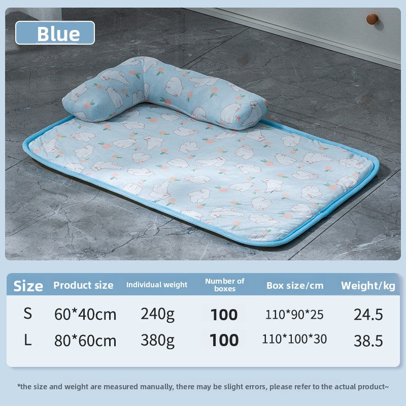 Cooling Ice Silk Pet Nest Mat Summer Sleep Pad for Cats Dogs