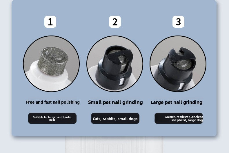 Pet Nail Grinder Clipper with Light for Dogs Cats
