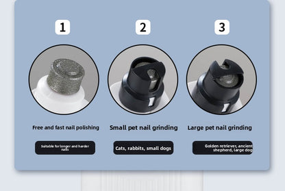 Pet Nail Grinder Clipper with Light for Dogs Cats