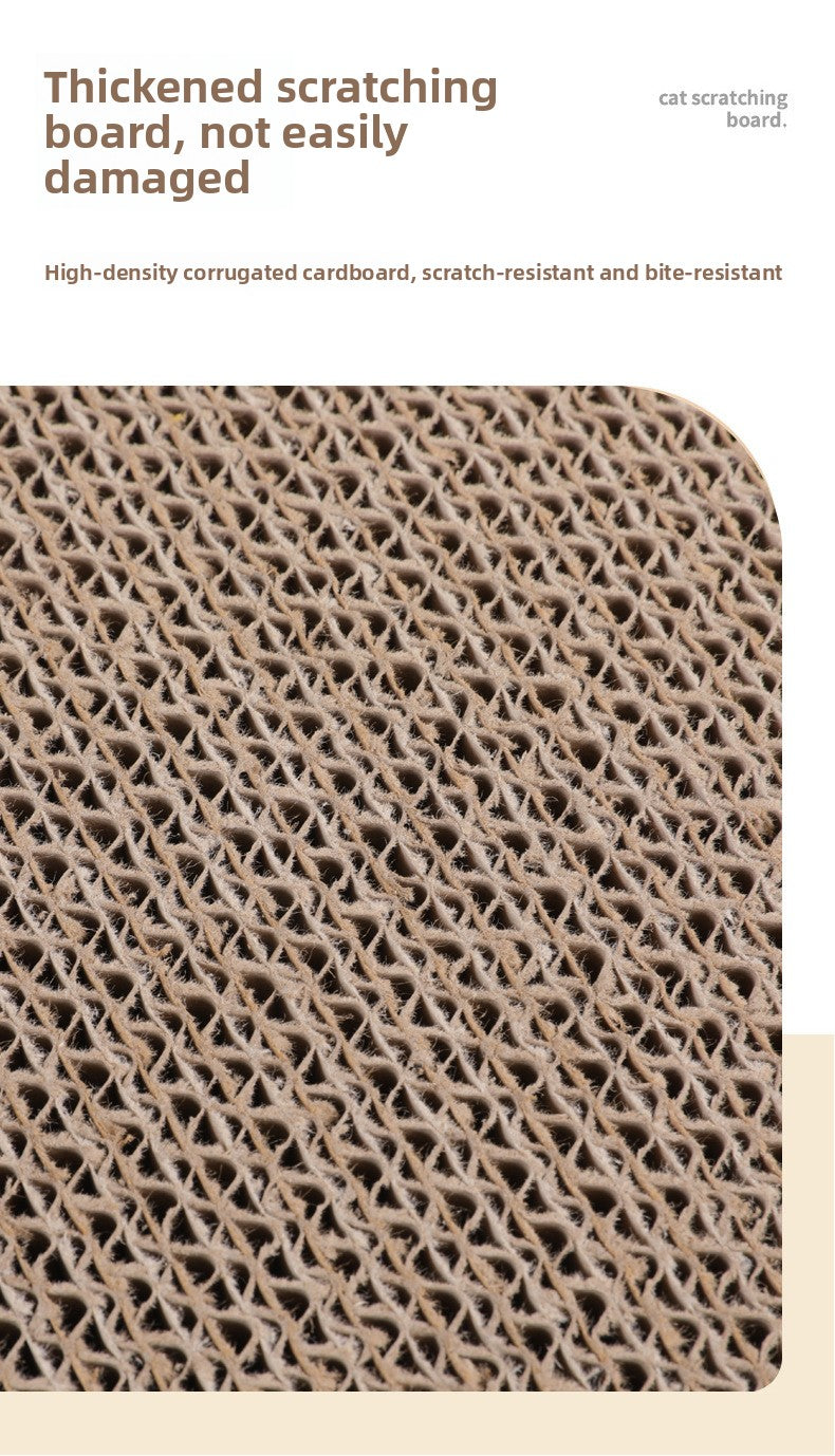 Premium Two Layer Cat Scratcher House Durable Cat Villa Non Shedding Claw Board for Indoor Cats