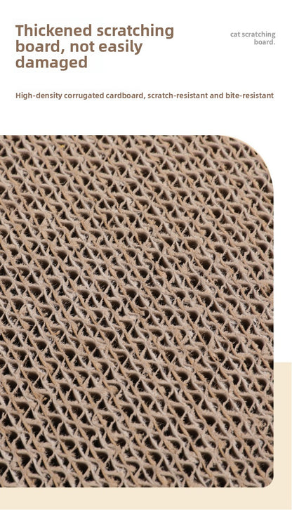 Premium Two Layer Cat Scratcher House Durable Cat Villa Non Shedding Claw Board for Indoor Cats