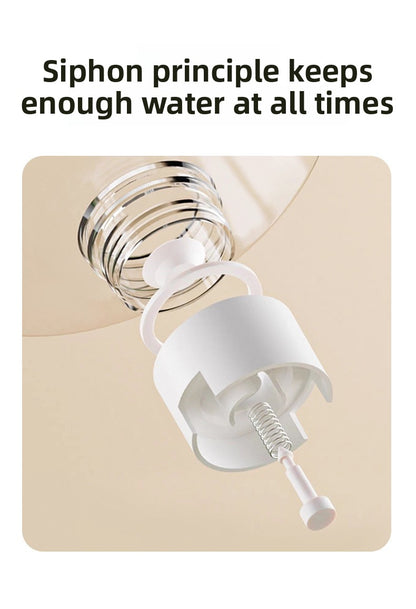 Automatic Cat Dog Water Dispenser with Food Feeder and Grain Storage Bucket