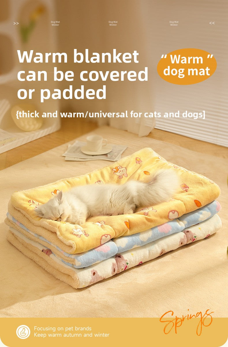 Electric Heating Pad for Cats and Dogs Waterproof Pet Warmer Mat Thermostat Control Ultra Soft Fleece Winter Bed for Puppy Kitten