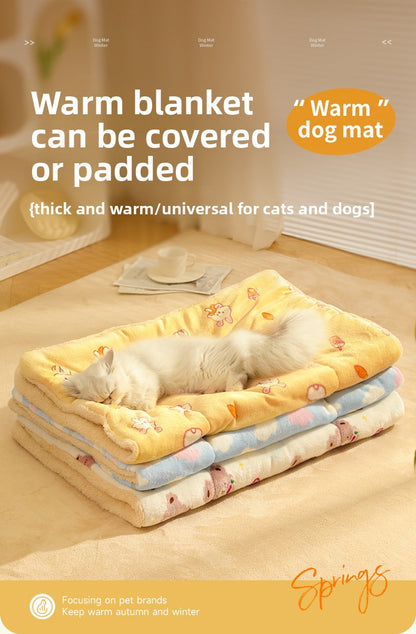Electric Heating Pad for Cats and Dogs Waterproof Pet Warmer Mat Thermostat Control Ultra Soft Fleece Winter Bed for Puppy Kitten