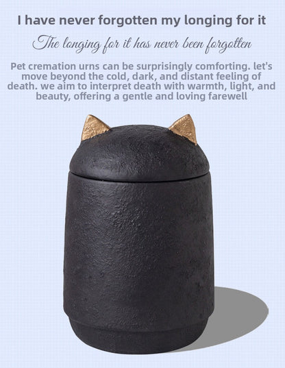 Urne funéraire pour petits chiens et chats, coffret souvenir pour cendres avec motif d'empreinte de patte gravée 