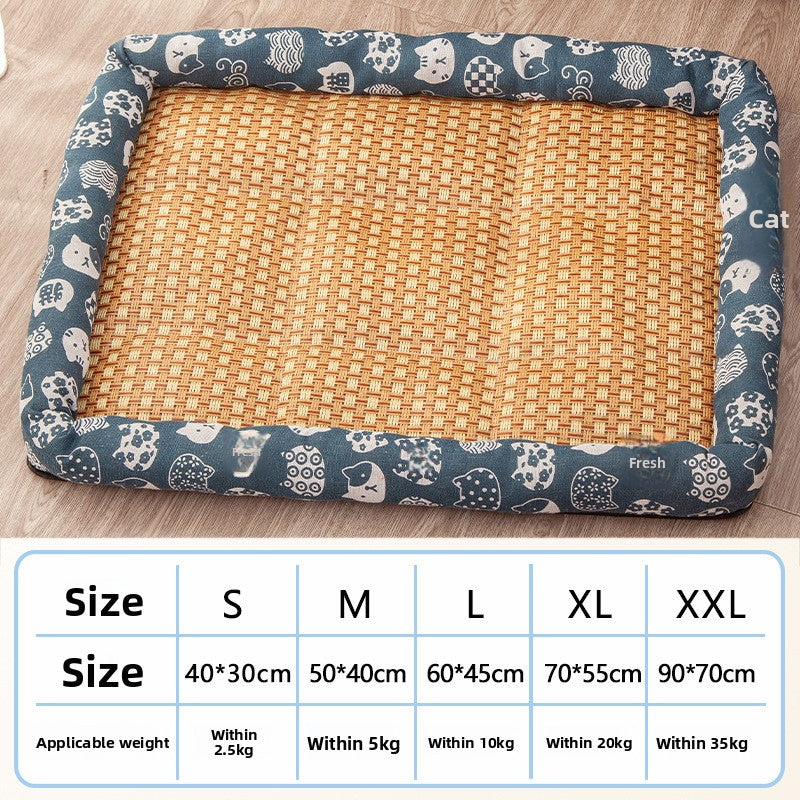 AllSeason Pet Cooling Mat Pad for Dogs Cats Summer WearResistant Bed Essentials