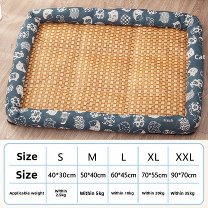 AllSeason Pet Cooling Mat Pad for Dogs Cats Summer WearResistant Bed Essentials