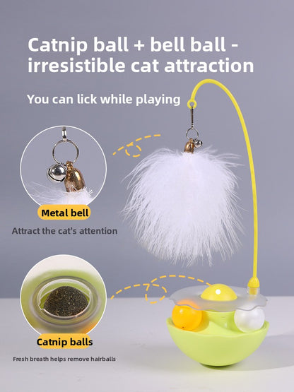 Rotating Ball Kitten Toy Self Fun Durable Cat Teaser Supplies