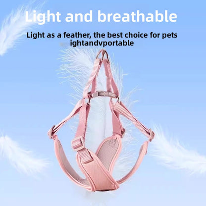 Dog Walking Vest Style Harness Leash for Small Medium Teddy Pomeranian Bichon