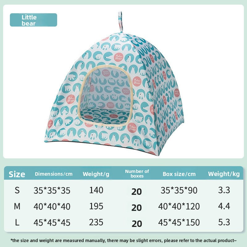 Cooling Ice Silk Pet Nest Mat Summer Sleep Pad for Cats Dogs