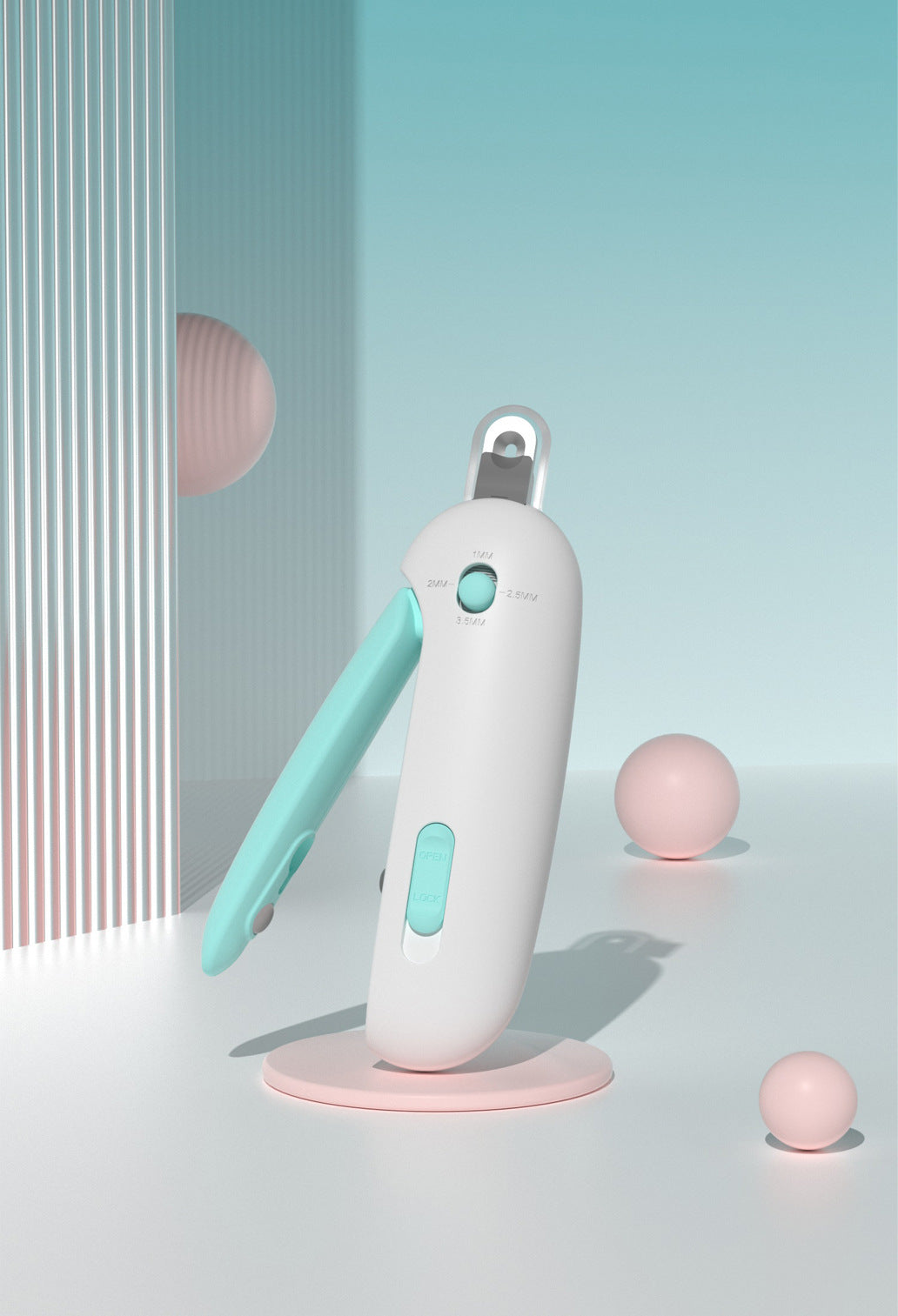 New Adjustable Round Hole Cat & Rabbit Pet Nail Clippers for Small Blind Pets