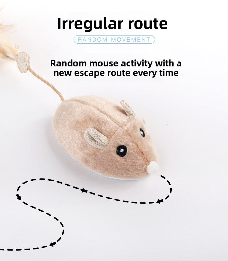 Smart Electric Mouse Cat Toy for Self Play USB Rechargeable