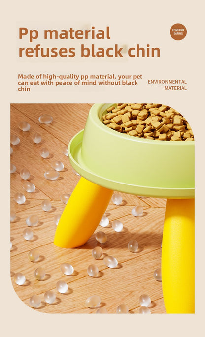 Elevated Pet Bowl for Cats and Dogs High Stand Design Protects Neck Prevents Spill and Slip Durable Anti Vomiting Feeding Bowl for Small Medium Large Pets