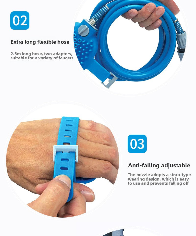 Pet Bathing Artifact Dog Cleaning and Grooming Tool Pet Bathing Spray Head Massage Shower