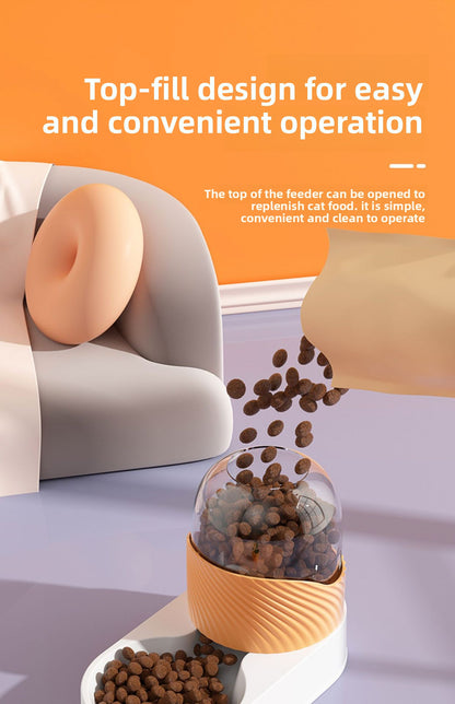 Automatic Cat Water Fountain 2L Large Capacity Quiet USB Powered Pet Water Dispenser for Cats Dogs with LED Light and Water Level Indicator