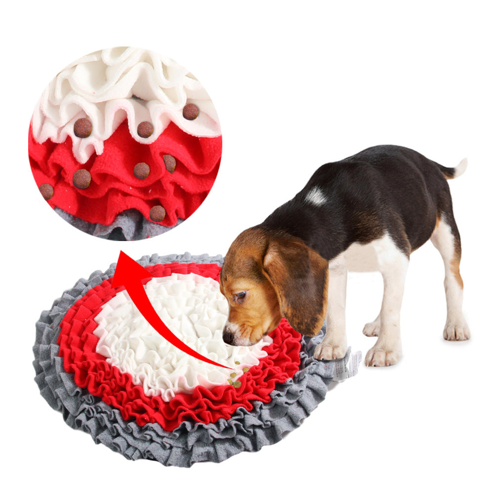 Pet Sniffing Durable Dog Chew Puzzle Treat Mat for Stress Relief Training