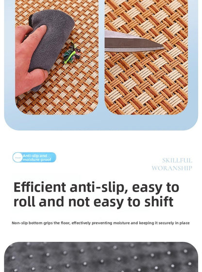 Cooling Mat Pet Bed Mat for All Seasons Rattan Teddy Cat Dog Summer Use