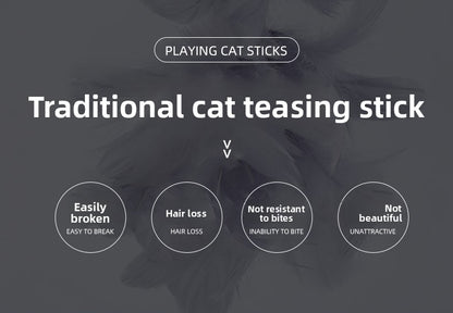 Cat Toy Tumbler with Feather Teaser Automatic Kitten Fun Gadget