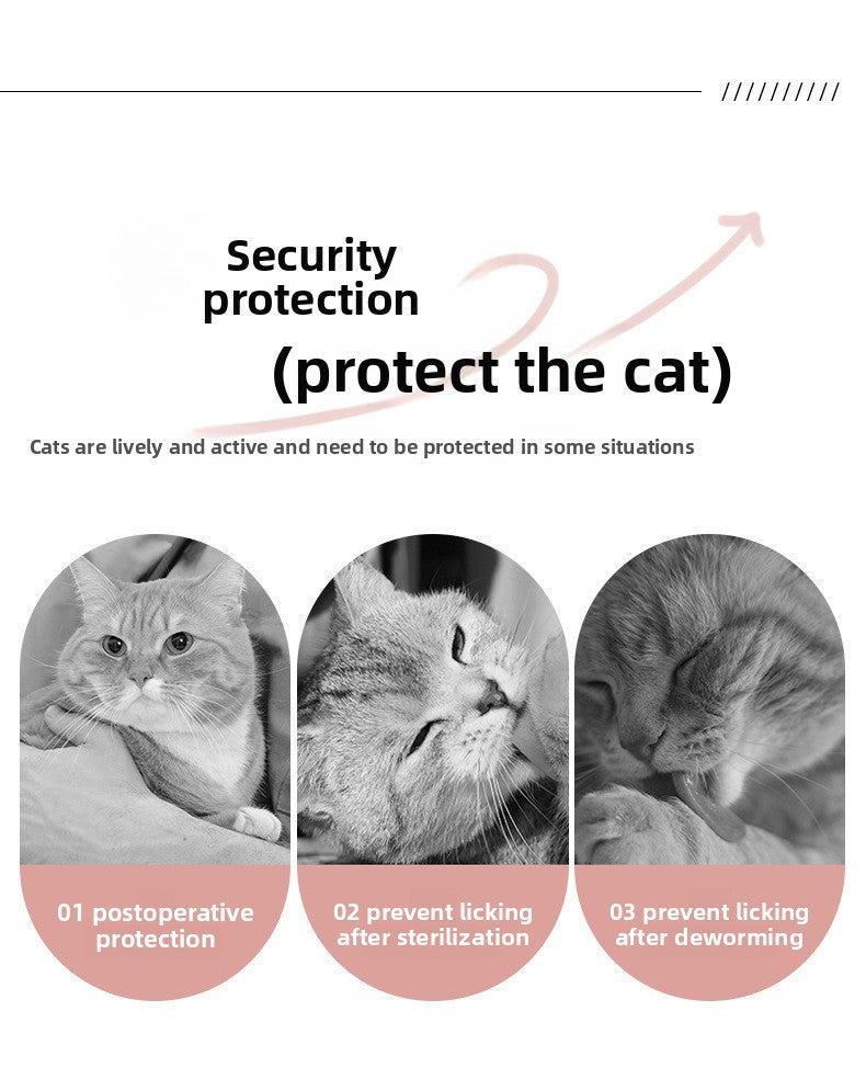 Post Surgery Cat Recovery Suit for Female Cats Anti Lick Cone Alternative Soft Breathable Pet Surgical Suit Spay Neuter Recovery