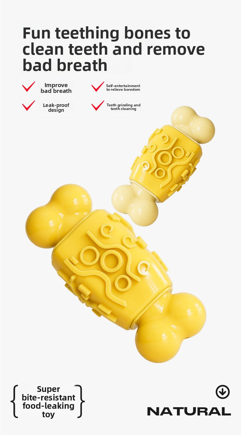 Dog Toy Sound Bone Treat Dispensing Chew Stick Durable Chew Toy Pet Supplies Dog Toothbrush