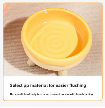 Donut High Raised Dog Bowl Anti Spill Slow Feeder with Neck Support for Large Medium Small Dogs and Cats Pet Food Water Bowl