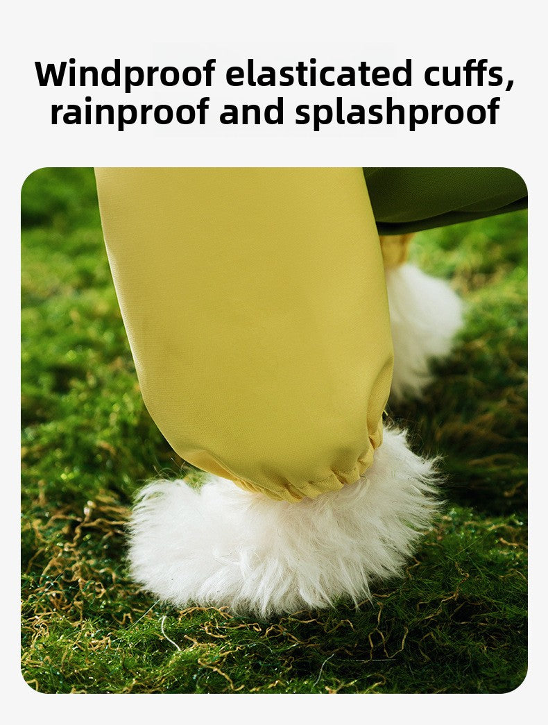 3D Dinosaur Tail Dog Raincoat Waterproof Reflective Pet Rain Poncho for Medium Large Breeds Like Golden Retriever Hooded Rain Gear