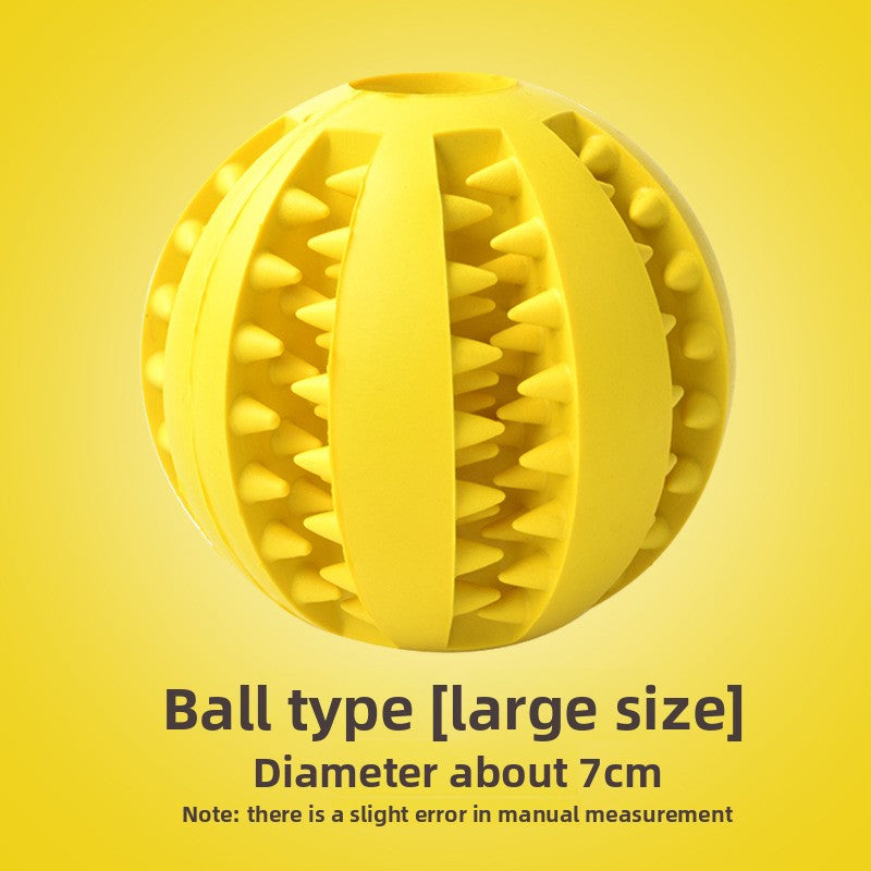 Rubber Dog Toy for Small Large Puppies Boredom Relief Sound Making Teeth Clean Ball