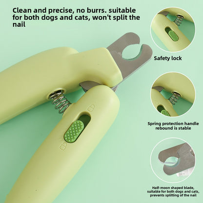 Banana Style Magic Nail Clipper for Cats Dogs Rabbits Anti Bleeding